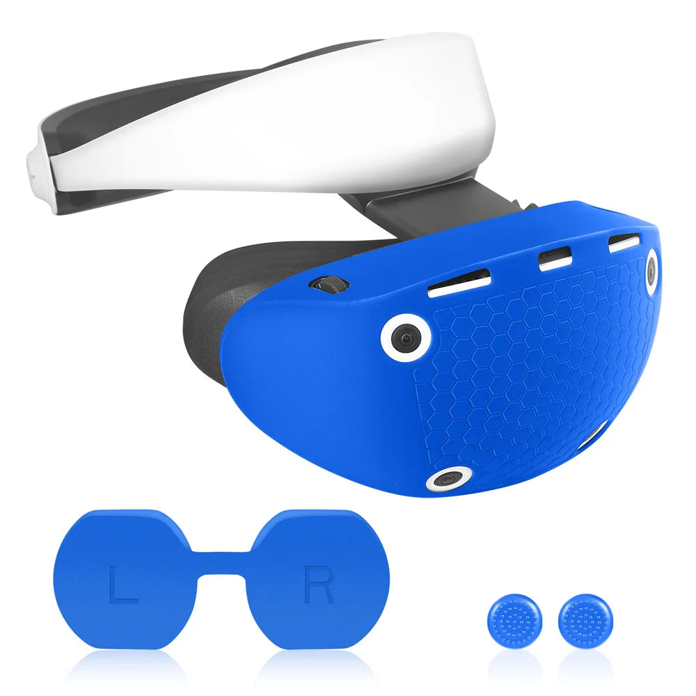 New VR Headset Silicone Protective Cover for P SVR2 Protective Shell Lens Caps Handle Keycaps Set for P SVR 2 Accessories