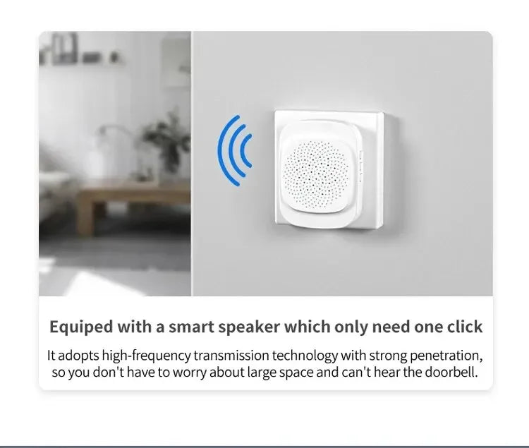 WIFI Video Doorbell Camera Smart Home Security Wireless Night Vision HD Door Bell Two Way Intercom Voice Change For Home