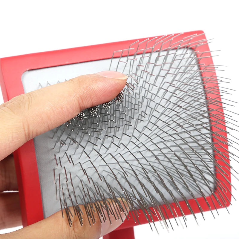 Pet Grooming Hair Remover Brush Manual Household Beauty Hairbrush Long Handle Professional Reusable Pet Grooming Supplies