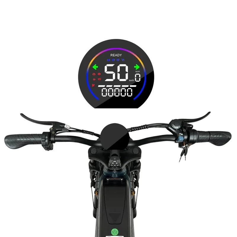 Electric Bike 48V60Ah 1500W 20 Inch Fat Tire Ebike for Adults Mountain Off-Road Dual Batteries Electric Bicycle free of duty