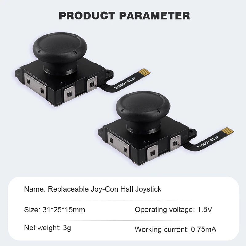1PCS Hall Effect Joystick For Switch/Lite/OLED Joycon Analog Thumb Stick No Drifting Hall Electromagnetic Stick