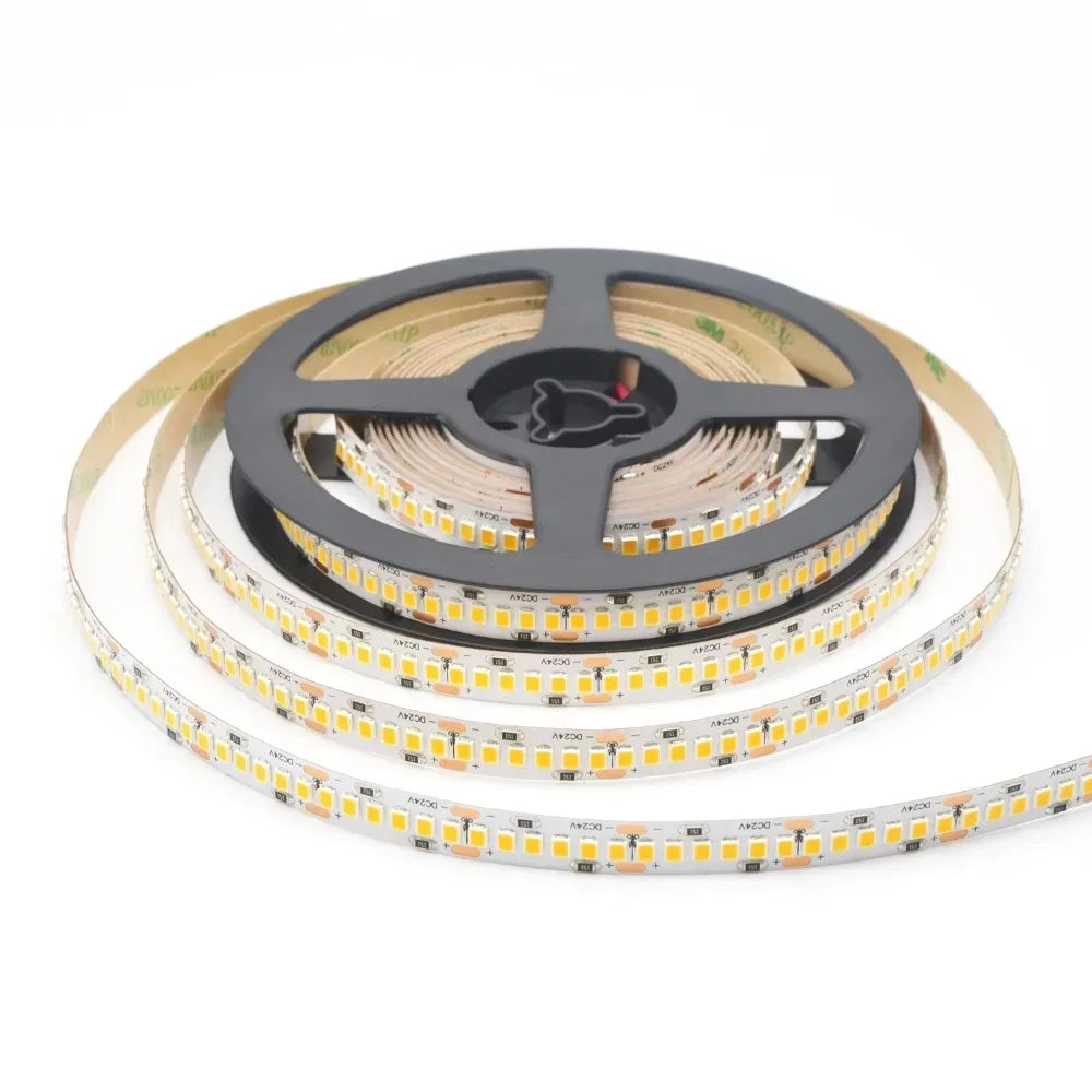 10Meters LED Strip Lights 2835 Flex Tape 12V 24V Rope 2400leds Cool White 6500K Nature White 4000K Warm White 3000K