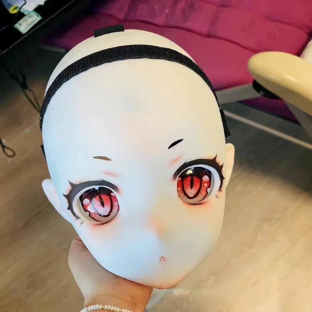 BJD Doll Mask Big Face Girl Human Mask Resin Material Human Face Mask DIY Accessories Doll Face No Makeup Doll Toys