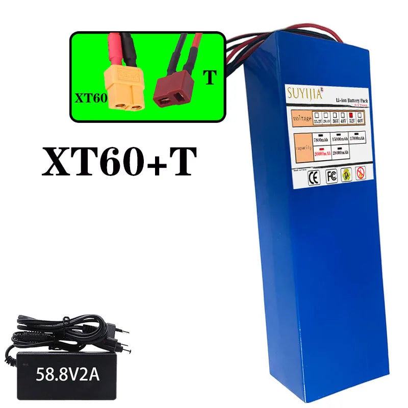 52V 14S4P 20Ah high-capacity21700 lithium-ion battery high-powerdual-port fastcharging suitable for dual-drive electric scooters