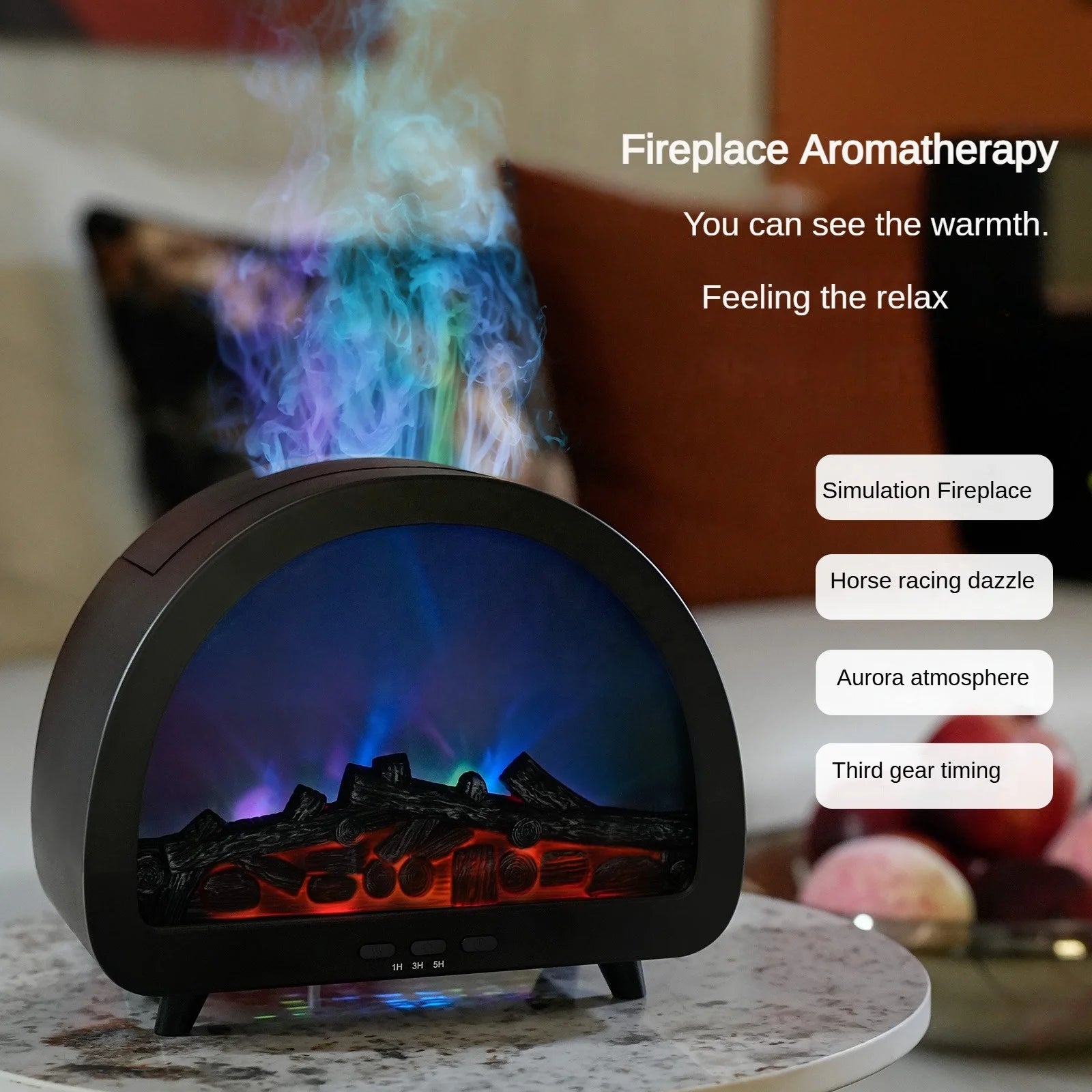 Aroma Essential Oil Diffuser Humidifier 200ML Ultrasonic Cool Mist 12-Color Changing Night Light with Remote for Home Use