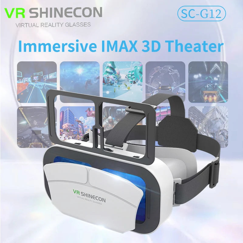 Virtual Reality VR Glasses Headset Viar Devices 3D Helmet Lenses Smart Goggles For Phone Smartphones Cell Viewer Mobile Game Set