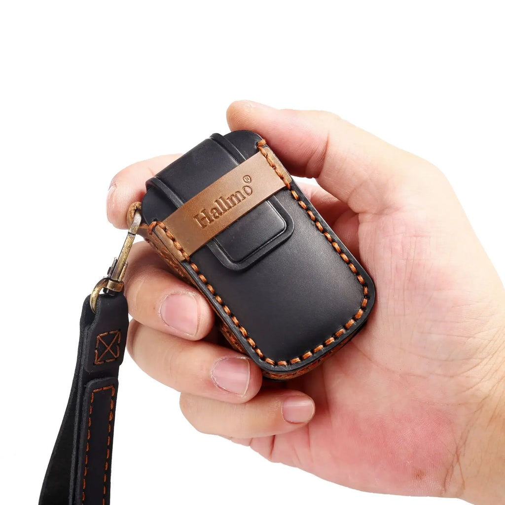 Luxury Leather Car Key Case Cover Fob Protect for Kia 4 Button Sorento K900 K7 Cadenza Accessories Keychain Holder Shell Bag