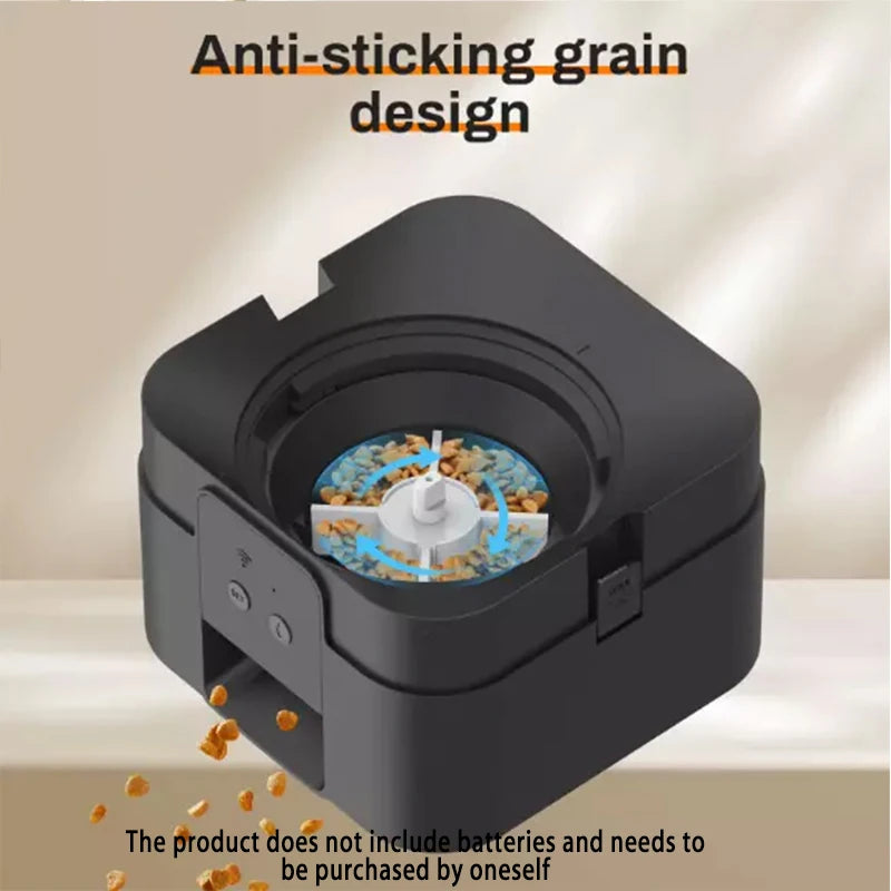 Automatic Feed Dispenser For Pets 2L Intelligent Feed Dispersion For Cats And Dogs Regular Quantitative Feeding With Recording