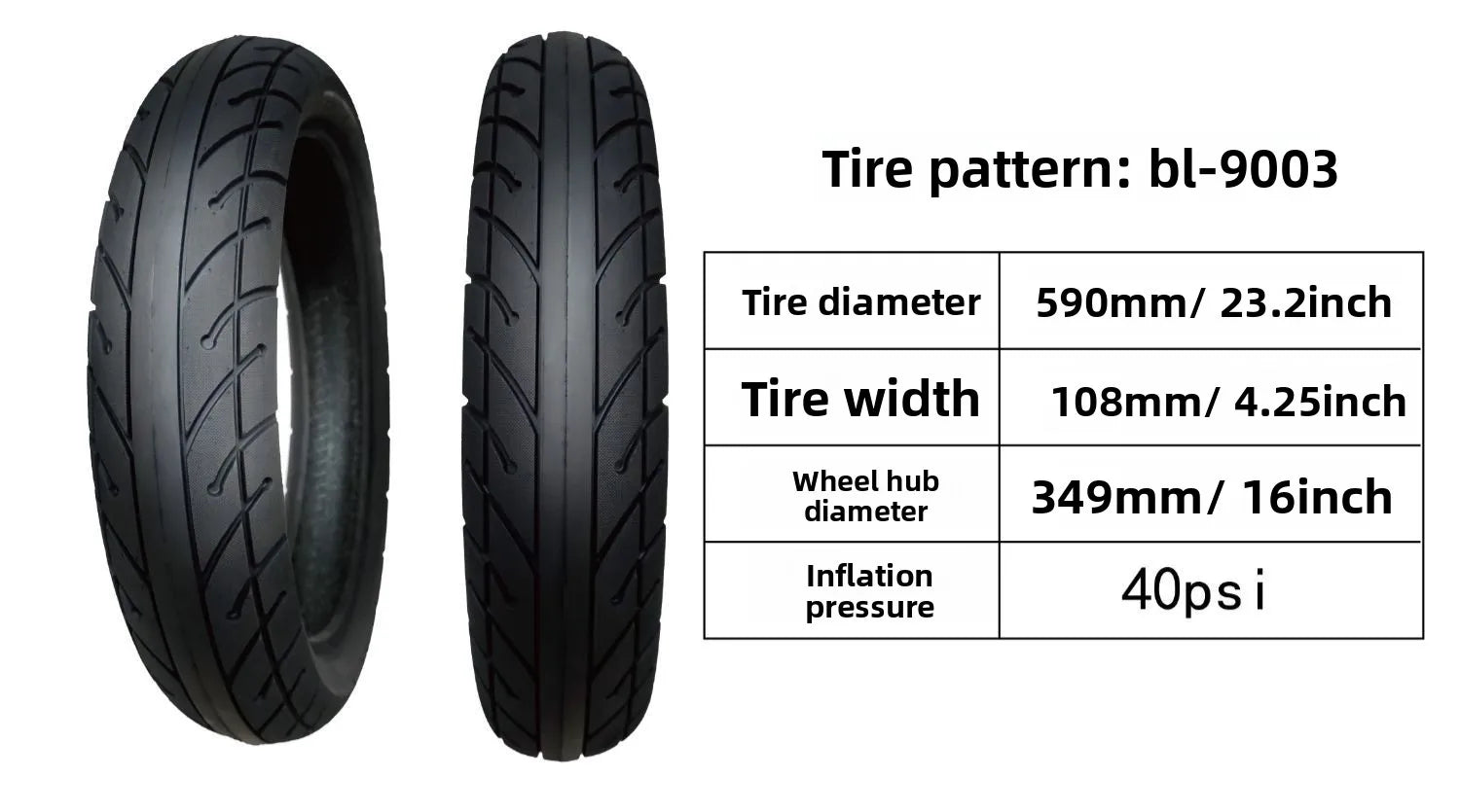 2025 New Model 20 X 4.5/ 5.0inch Electric Bike Tire Super 73 Suitable for Fat Tire Snow Bike