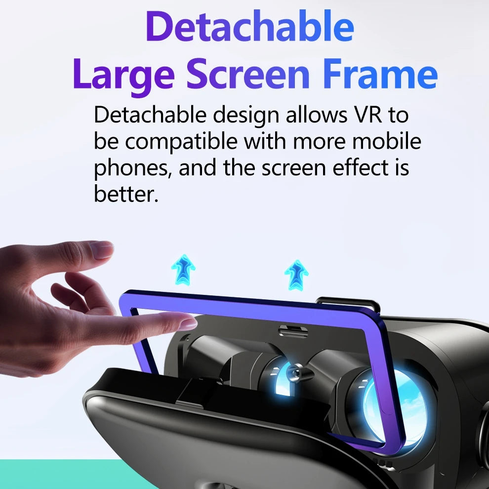 Virtual Reality 3D Glasses VR Devices Headset Helmet Lenses For iPhone Android Smartphone Mobile Viar Video Game VR All-In-One