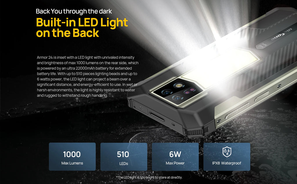 Ulefone Armor 24 Rugged Phone, 22000mAh, Up to 24GB + 256GB, 6.78 ", 120Hz Smartphone, 64MP + 64MP, NFC Phone, Global Version