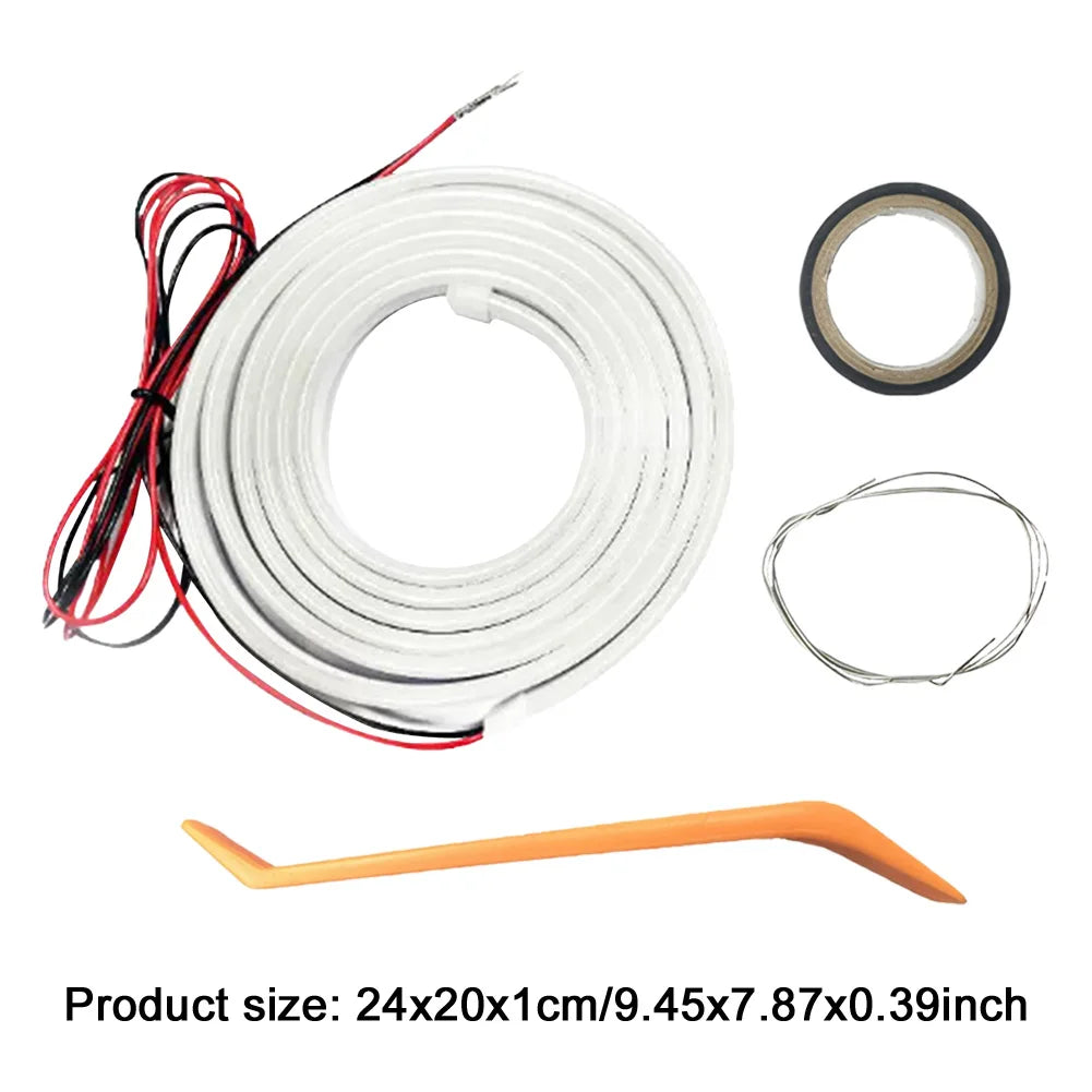 LED Dynamic Flowing Light Strip Self Adhesive Automatic Tail Box Light Car Trunk Ambient Lighting Strip for SUV Truck Decoration
