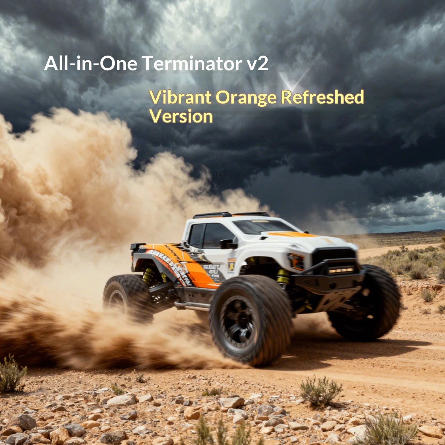 V2 Omni Terminator RC Remote Control Truck 4WD Off Road High Speed Electric Racing Toy Car For Kids Outdoor Adventure Gift