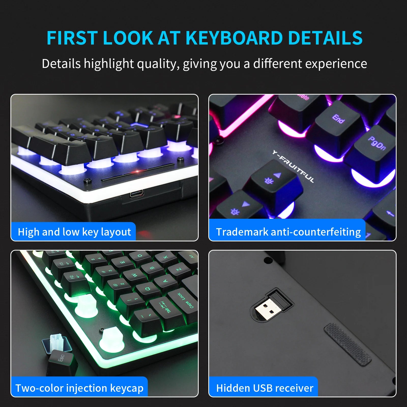 KM99Gaming Mechanical Keyboard Feel Rainbow LED Backlight USB Keyboard and Mouse Set Ergonomic for PC Laptop Computer Gamer
