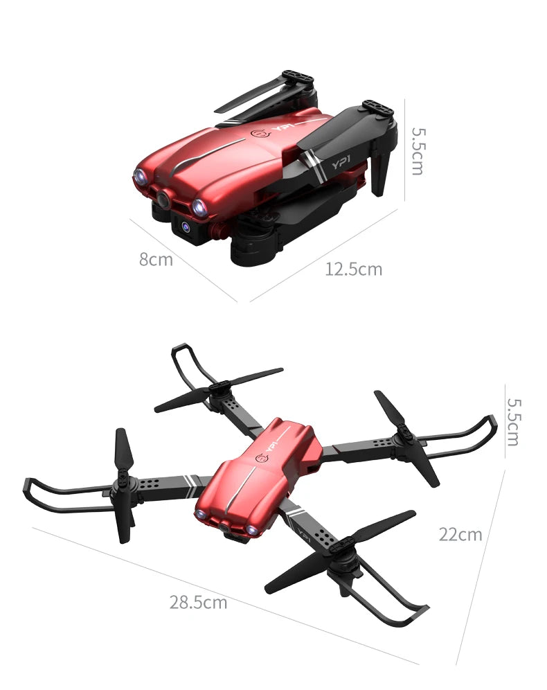 2026 New YP1 Camera Drone with Mobile App Control HD Aerial Photography 360° Adjustable Camera Stable Optical Flow