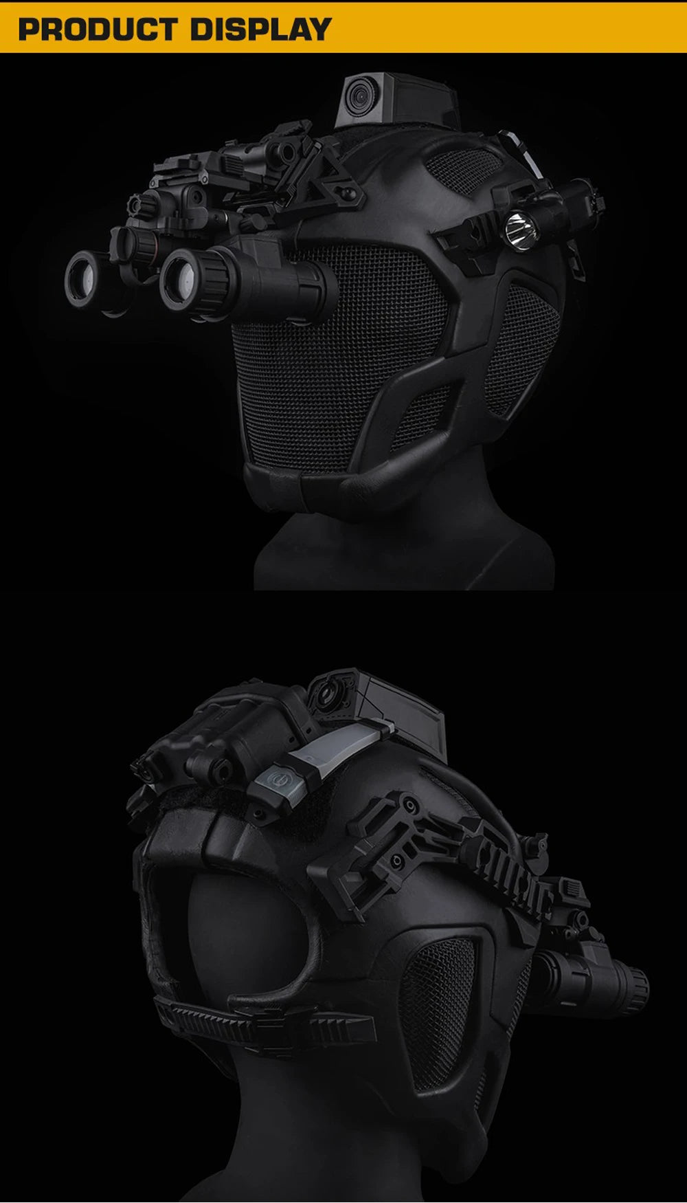 Full Protection Tactical Helmet Militar Hunting Airsoft Paintball CS Steel Mesh Safety Face Mask EVA Lightweight Punk Cosplay