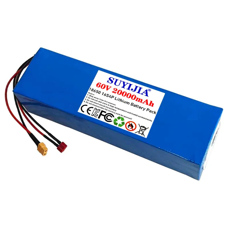Air fast transportation 60V New Full Capacity Power 18650 Lithium Battery 20ah Lithium Battery Pack 16S4P Suitable for 250-2000W