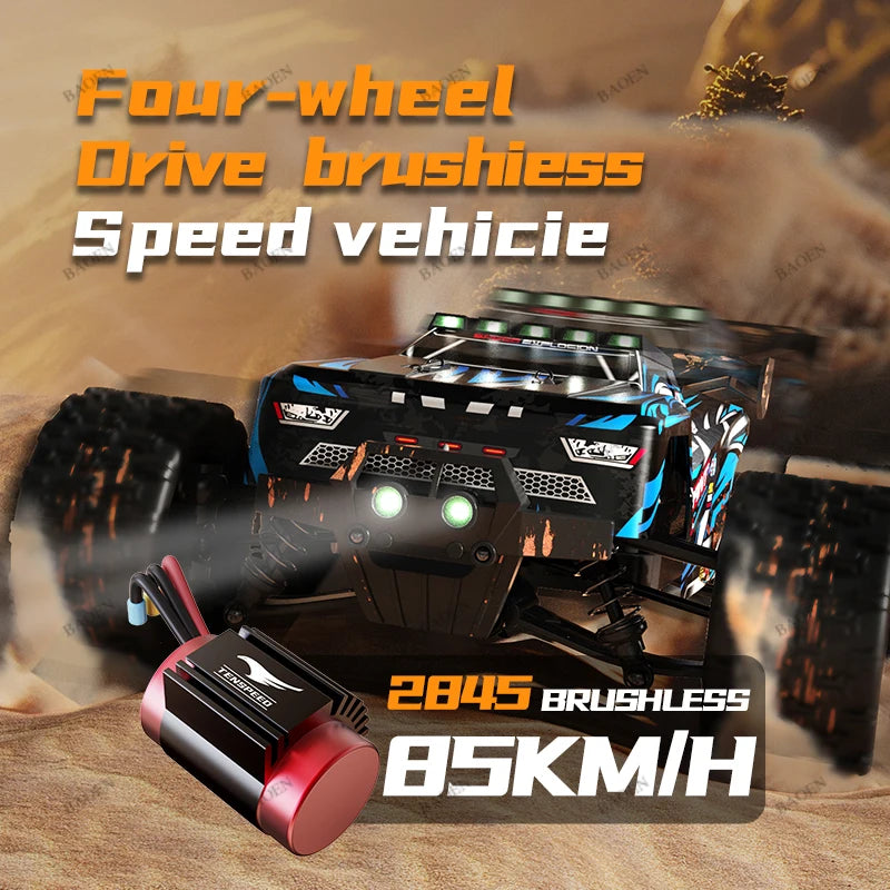4WD Remote Control Car Off Road 4x4 RC High Speed Buggy Truck Super Brushless 50 or 85KM/H Fast Drift Racing Toy Kids Adults