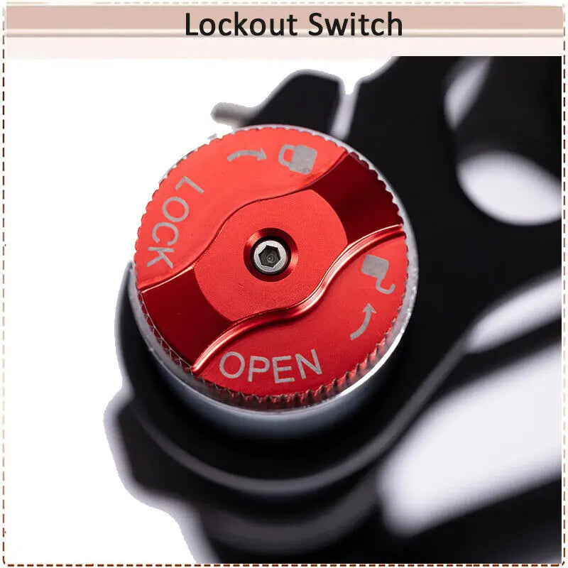 BUCKLOS Snow Fat Bike Fork 20*4.0 Inch / 26*4.0 Inch Air Suspension Fork Travel 180mm Double Shoulder E-Bike Fork Bicycle Parts