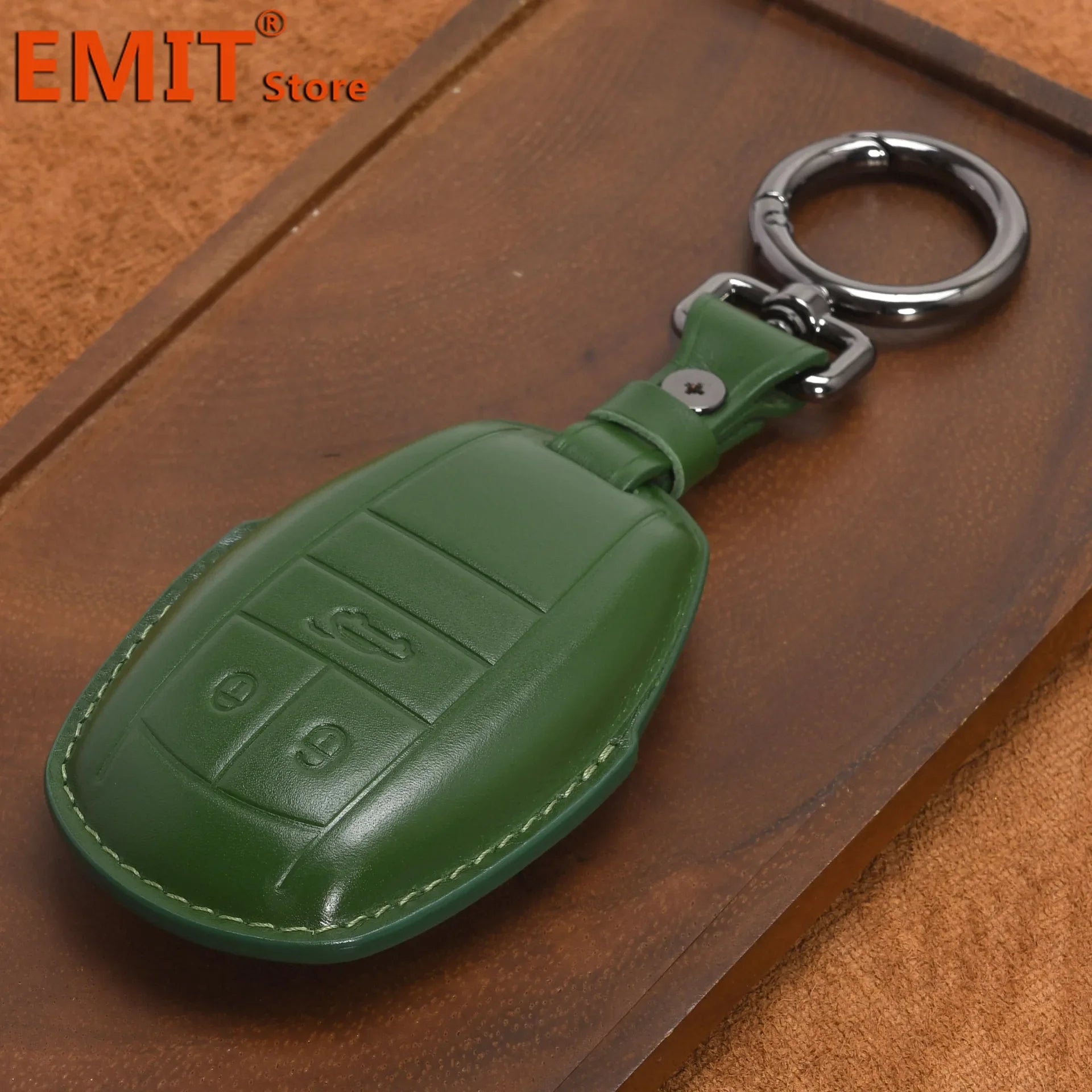 Handmade Leather Key Fob for Bentley Bentayga Continental Flying Spur Mulsanne PHEV Continental GT Cover Case Car Accessories