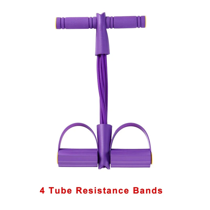 4 Resistanc Elastic Pull Ropes Exerciser Rower Belly Resistance Band Home Gym Sport Training Elastic Bands for Fitness Equipment