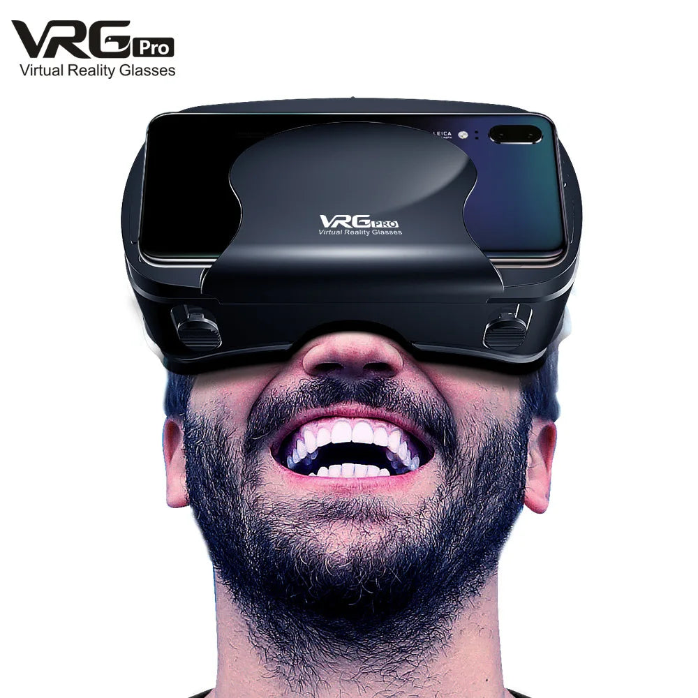 VRG Pro Viar VR Glasses 3D Virtual Reality Headset Helmet Goggles Device Lenses For Smartphone Phone Smart Hedset Gogle Children