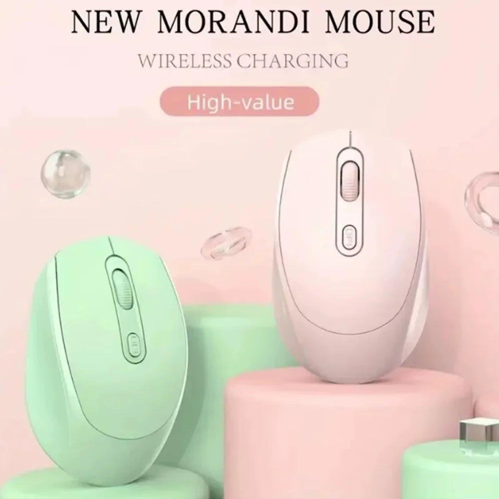 Wireless Silent Mouse Suitable For Business Office Esports Games Bluetooth 5.2 2.4G Dual Mode Mice Ergonomics Rechargeable Mouse