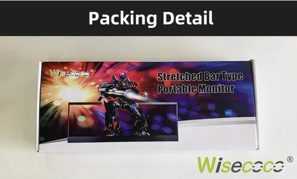 Wisecoco 14" 4K 3840 x 1100 Touch Screen Monitor IPS Secondary Bar Display HDMI for PC Laptop Phone Aida64 CPU GPU Monitoring