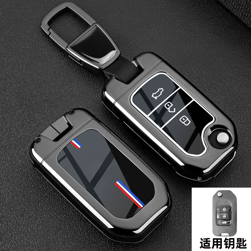 Car Key Fob Pocket Cover Case For Honda Civic CR-V HR-V Accord Jade Crider Odyssey 2015- 2018 Remote Protector Accessories