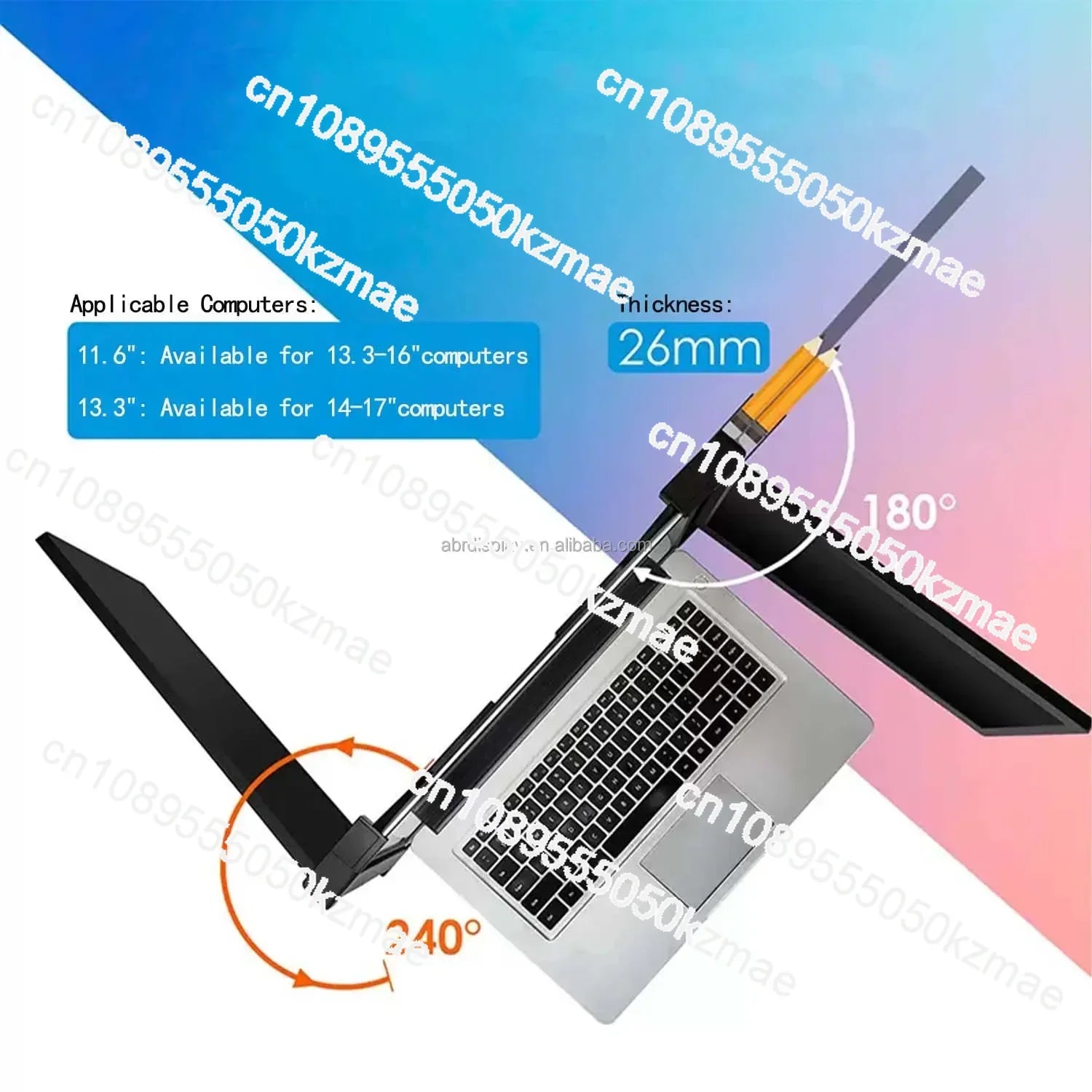 IN STOCK OEM 14 Laptop Triple Portable Monitor Full HD usb Usb Type C LCD ips screen monitor one cable connection gaming monitor