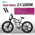Nathaniel 2000W E-Bike SYR09 Dual Drive 26x4.0 Fat Tire 48V20AH Battery E-Mountain Bike Outdoor Sports All-Terrain Electric Bike
