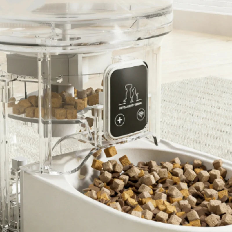 New 4L Automatic Pet Feeder WiFi Enabled Intelligent Cat And Dog Food Dispenser Smart Pet Feeder with Button Control