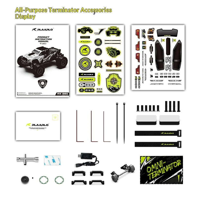 V2 Omni Terminator RC Remote Control Truck 4WD Off Road High Speed Electric Racing Toy Car For Kids Outdoor Adventure Gift