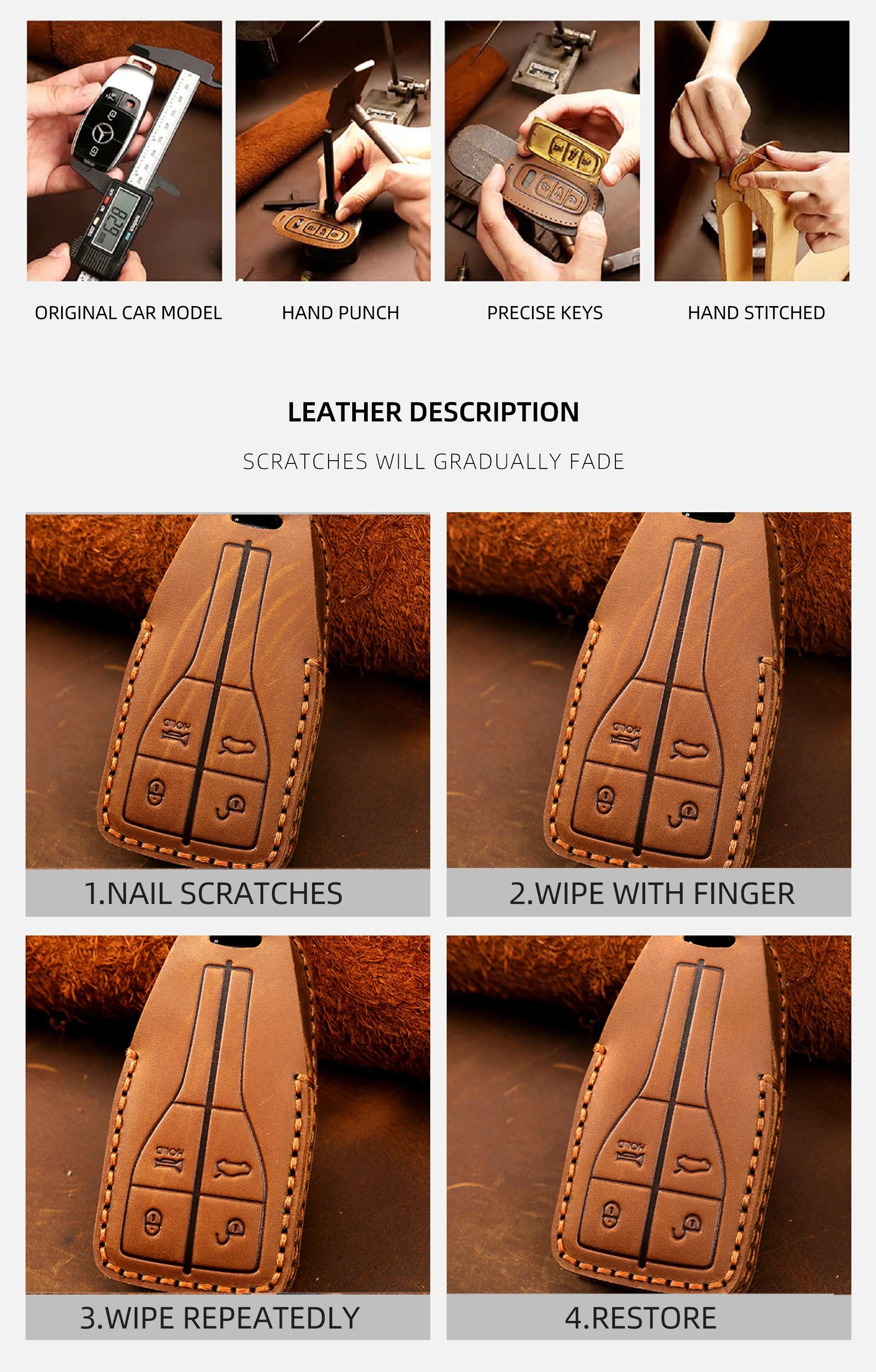 Luxury Leather Car Key Case Cover Fob Protect for Kia 4 Button Sorento K900 K7 Cadenza Accessories Keychain Holder Shell Bag