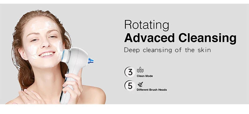 2025 NEW Facial cleansing brush multifunctional double-sided vacuum blackhead remover facial Pore cleansing skincare machine