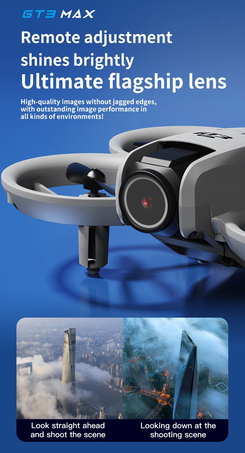 GT3 Max Drone 8K HD Aerial Photography Large Screen Optical Flow Positioning Brushless Intelligent Obstacle Avoidance New
