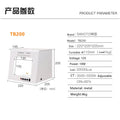 SANOTO Mini Photo Studio Photography Light Box Softbox Built-in Rotating Turntable For Jewelry Photography Video 3D Scanning