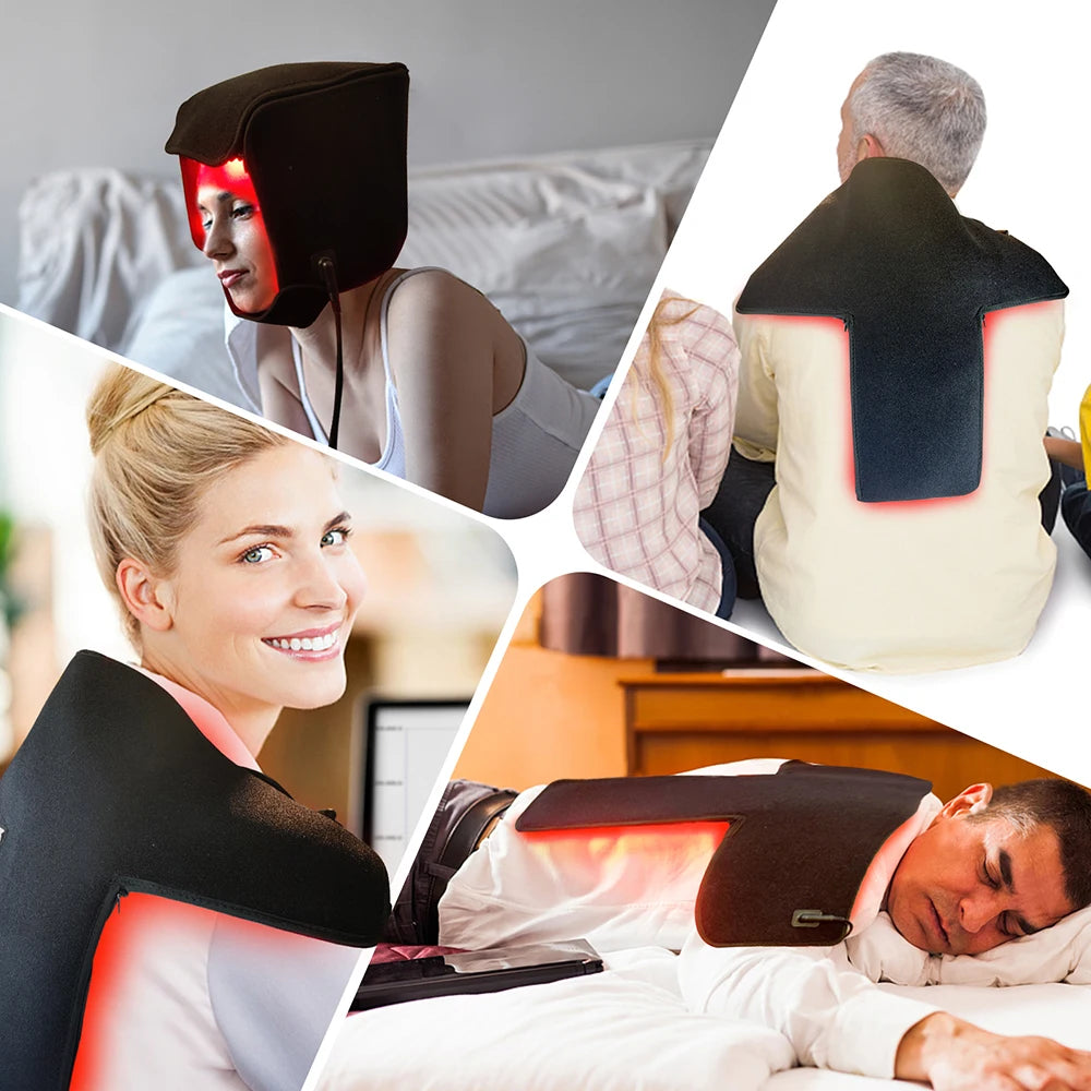 Red Light And Infrared Light Hair Growth Cap Led Red Light Treatment For Hair Loss - Promotes Rapid Hair Regrowth