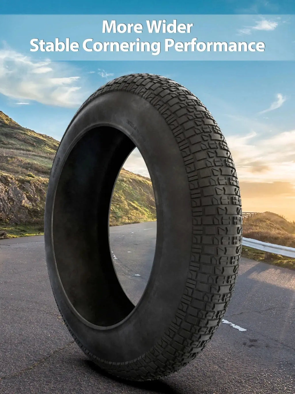 Fat Tire 20X5.0" Tire Excellent Puncture Resistance Bike Tire For Electric Motorcycles, Super73 Bike, 35PSI（Need Inner Tube）