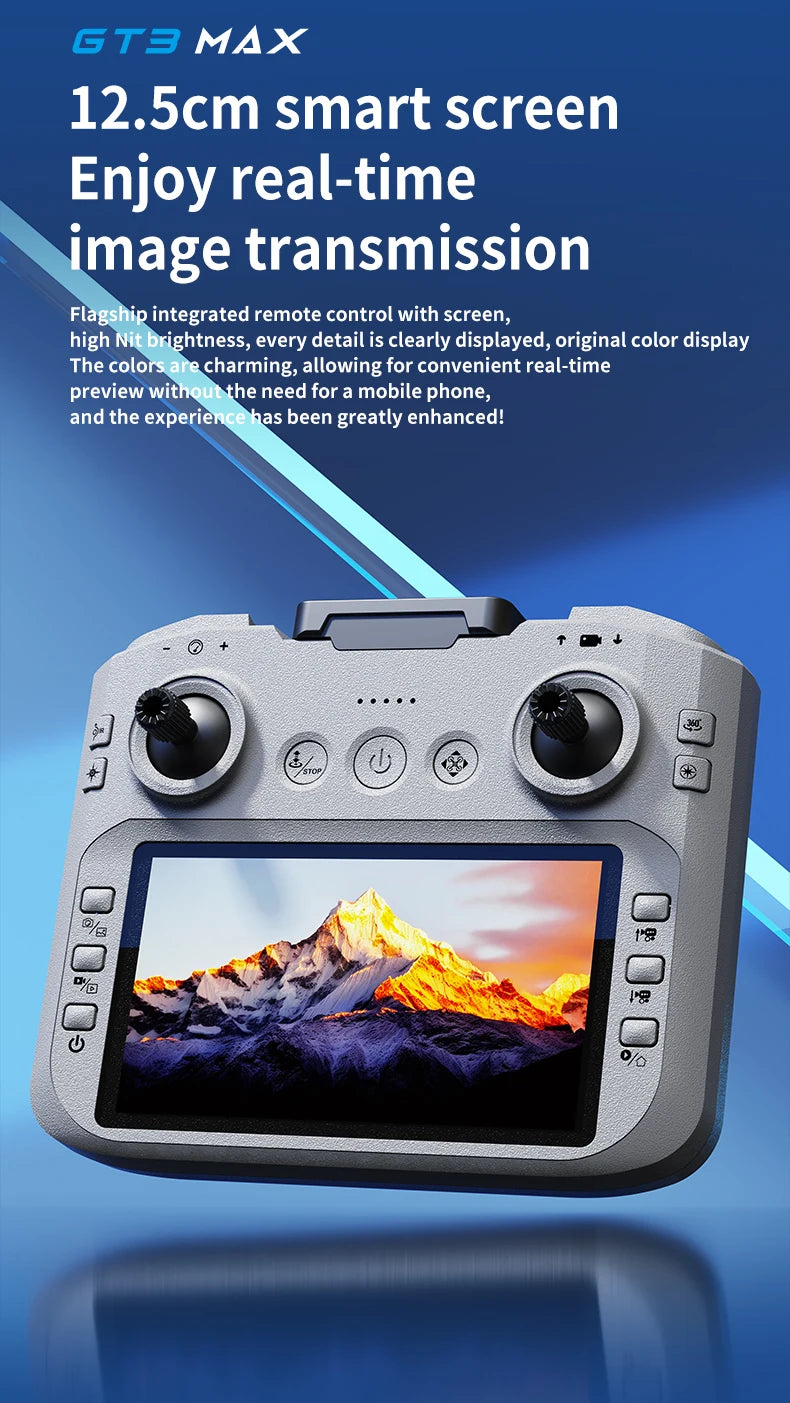 GT3 Max Drone 8K HD Aerial Photography Large Screen Optical Flow Positioning Brushless Intelligent Obstacle Avoidance New