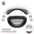 AMVR 2Pcs/Set Head Strap for PICO 4 Ultra Headrest Cushion Forehead Support VR Glasses Accessories