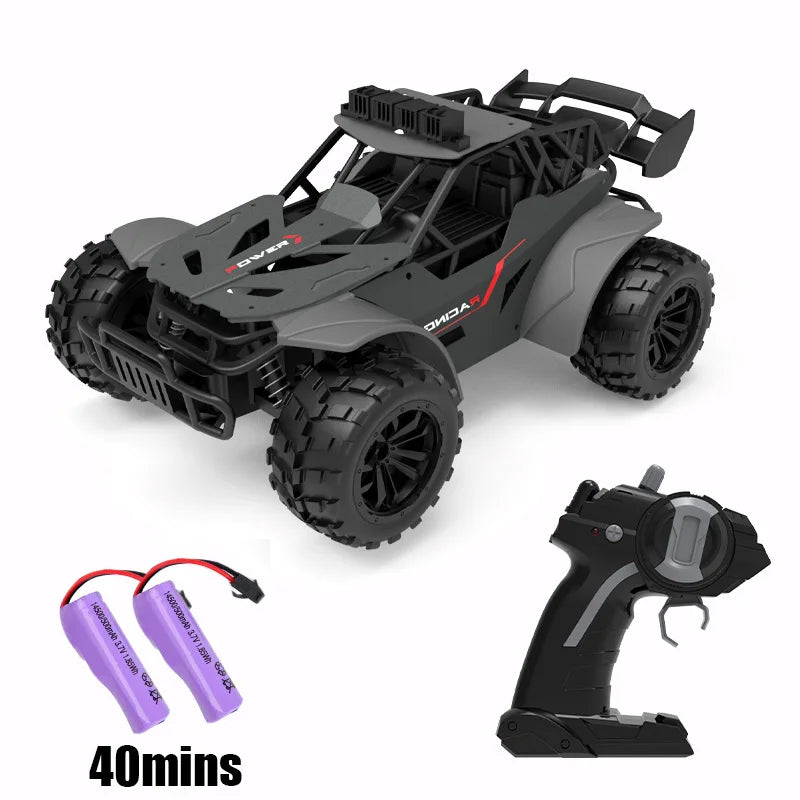 2.4G High Speed RC Racing Car 20KM/H Off Road Truck With LED Light Simulation Climbing Remote Control Vehicle Electric Kids Toys