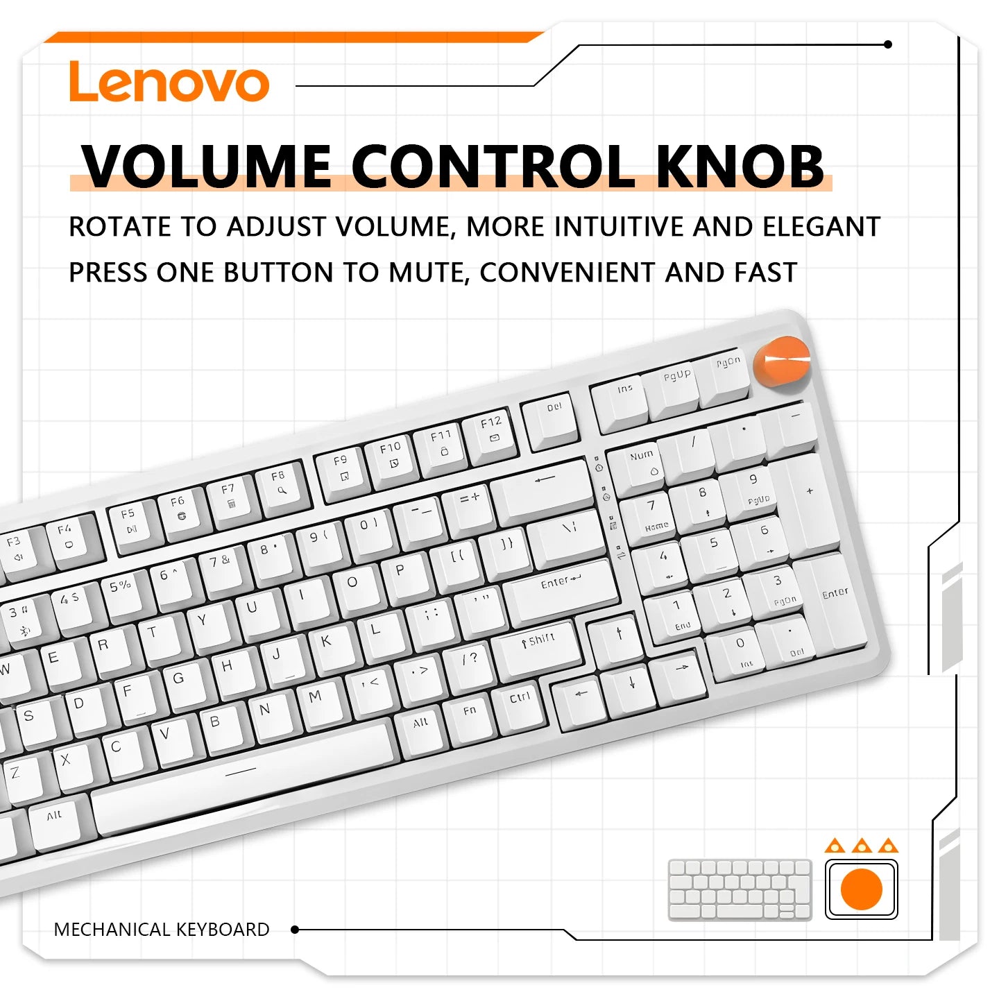 Lenovo MK9 Mechanical Gamer Keyboard RGB Customize Wireless USB/2.4G/Bluetooth 3Mode CNC Esports Gaming Keyboard Office Gifts