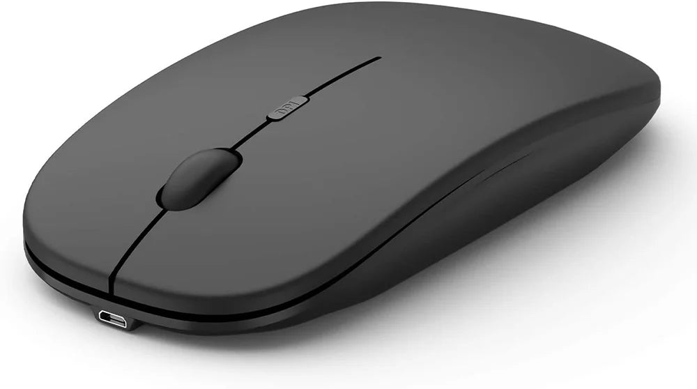 Wireless Rechargeable Mouse for Laptop Computer PC,  Slim Mini Noiseless Cordless Mouse, 2.4G Mice for Home/Office