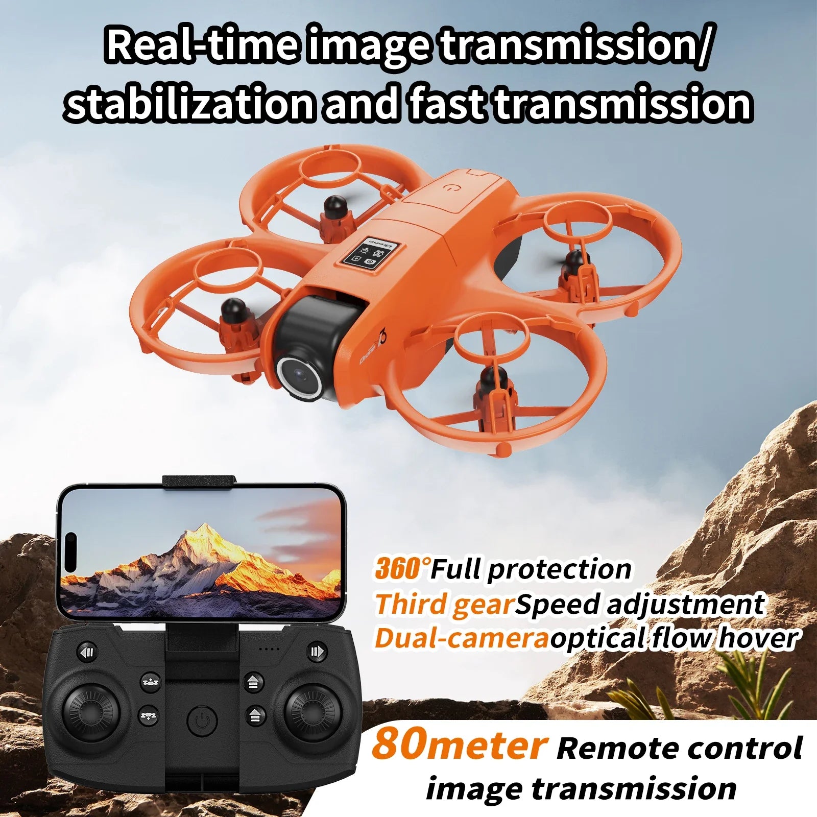 Lenovo Dual Camera Drone YL3 Aerial Photography Aircraft 5G WIFI Brushless Motor Remote Control Optical Flow Hover Aircraft Gift