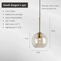 Modern Nordic hanging loft  Glass lustre Pendant Light industrial decor Lights Fixtures E27/E26 for Kitchen Restaurant Lamp