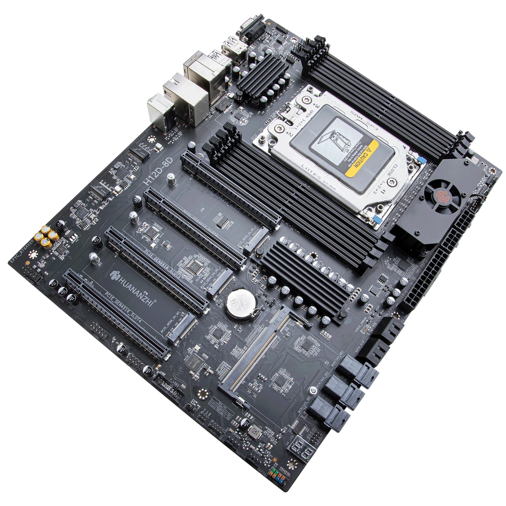HUANANZHI H12D 8D AMD  Motherboard with BMC module support AMD EPYC 7002 7003 series CPU 8 channel memory Dual 2.5G network