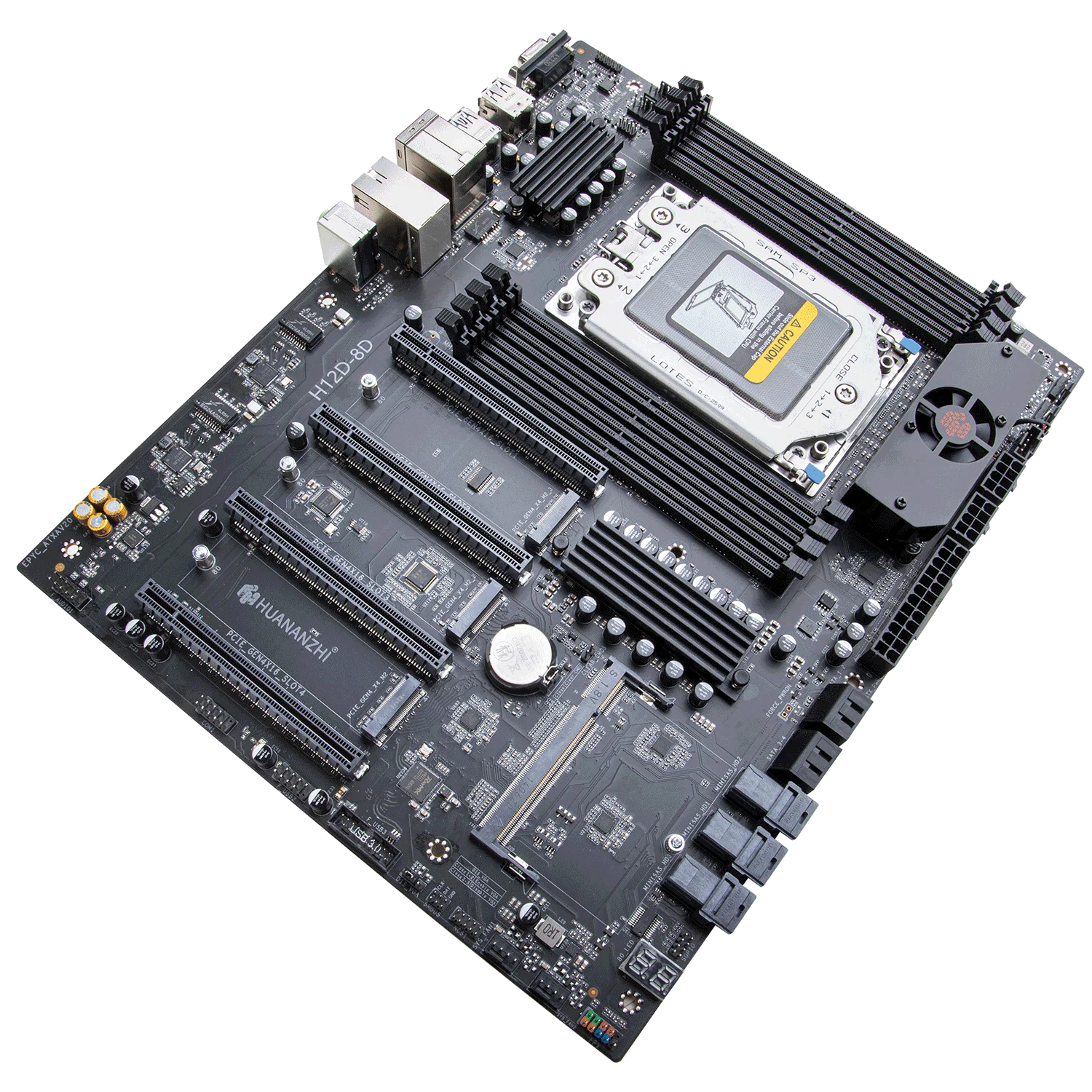 HUANANZHI H12D 8D AMD  Motherboard with BMC module support AMD EPYC 7002 7003 series CPU 8 channel memory Dual 2.5G network