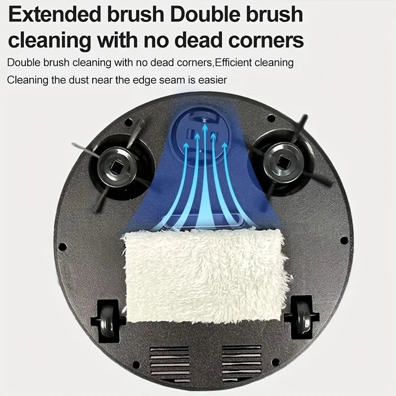 3-in-1 Smart Sweep Robot 4000pa Suction Power Fully Automatic Home Cleaning Machine USB Charge Smart Vacuum Cleaner