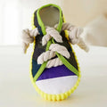 Dog Toys Shoes Pet Cotton Rope Slippers Sound Making Toys Teeth Cleaning Built-in BB Airbag Round Ball Bell Various